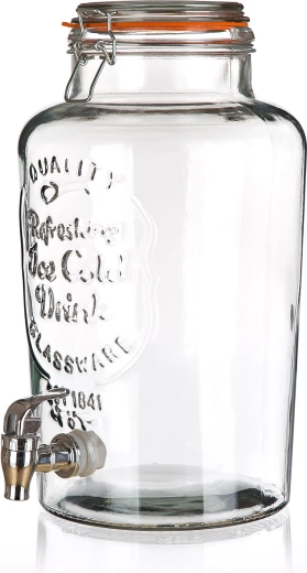 Distributeur de boissons en verre Summer avec robinet 7 l