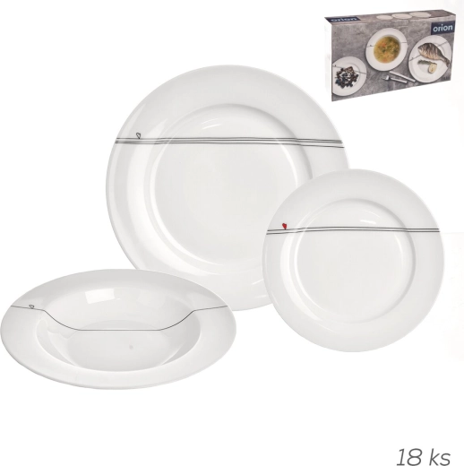 Service de table Cœurs, rond, 18 pièces