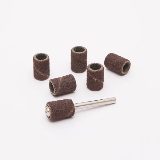 Set de rouleaux abrasifs avec mandrin de serrage