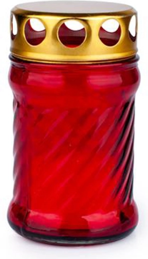 Bougie de cimetière en verre Provence – durée 8 heures