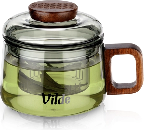 Tasse en verre avec filtre pour thé 240 ml