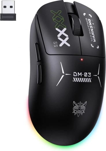 Souris gaming sans fil Onikuma DM03 RGB noire