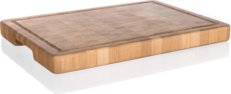 Planche à découper en bambou mosaïque 35 × 25 × 3 cm BRILLANTE