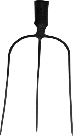 Fourche forgée à 3 dents sans manche