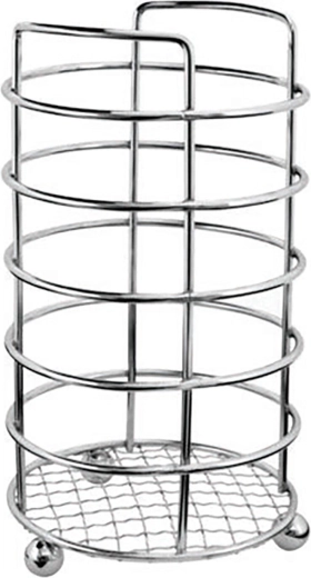 Support pour ustensiles de cuisine LINEA, chromé, diamètre 11 cm