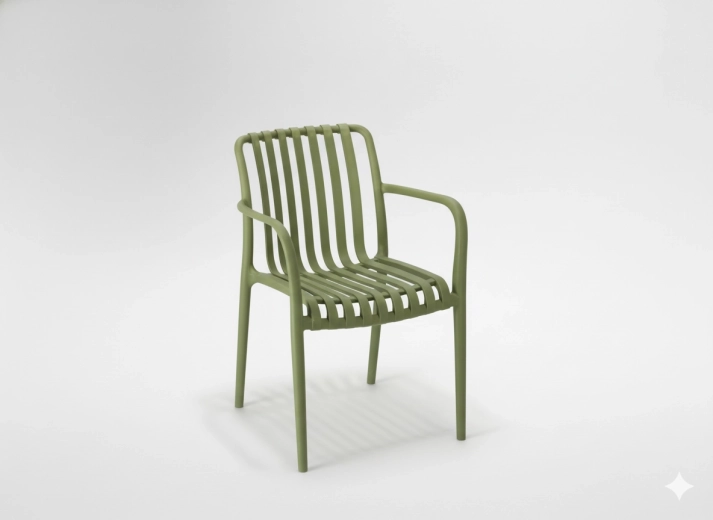 Chaise de jardin verte