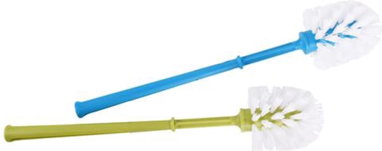 Brosse WC en plastique TORO sans coupelle, couleurs assorties