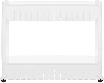 Étagère mobile de cuisine ou de salle de bain sur roulettes blanche