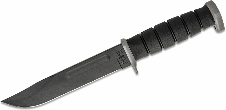 KA-BAR Extreme Fighting/Utility couteau D2, 18 cm, noir, Kraton G, étui Kydex