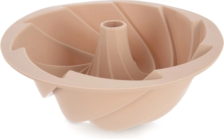 Moule à gâteau en silicone avec cheminée 23,5 cm – beige