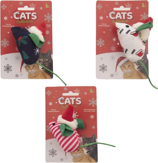 Jouet de Noël pour chats – souris (3 variantes)