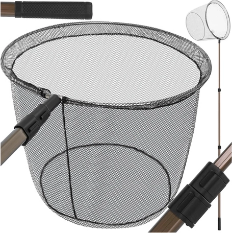 Épuisette de pêche télescopique 335 cm TRIZAND avec filet profond 48 cm