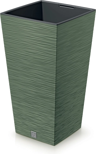 Pot Furu Square 24 cm vert terre avec insert
