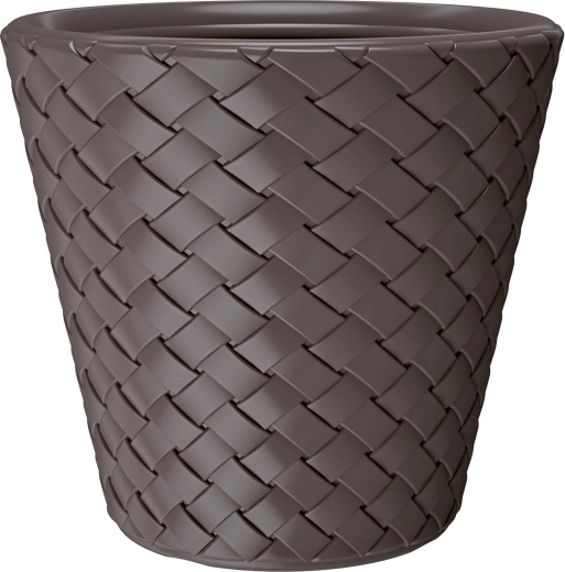 Pot de fleurs Matuba, brun foncé, 28 l