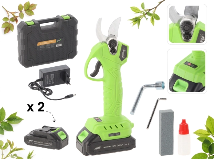 Sécateur de jardin sans fil 30 mm, 600 W, 21 V