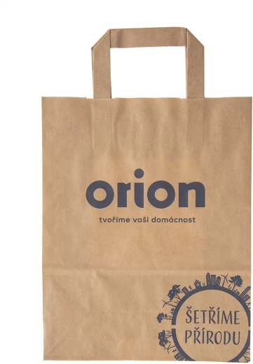Sac publicitaire en papier RM avec motif « Nous protégeons la nature » 22 × 28 cm