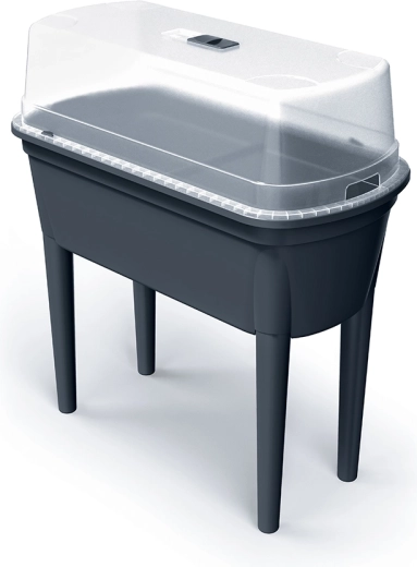Bac à semis avec couvercle en polycarbonate BLOOMO 77,5 cm – anthracite