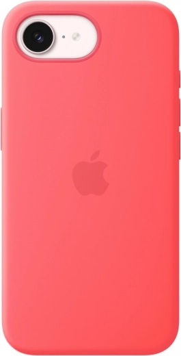 Coque en silicone avec MagSafe pour iPhone 17 – goyave rose