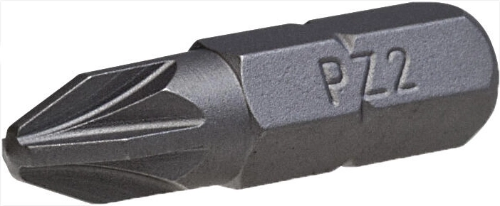 Embout Pozidriv PZ2 25 mm, lot de 3 STALCO
