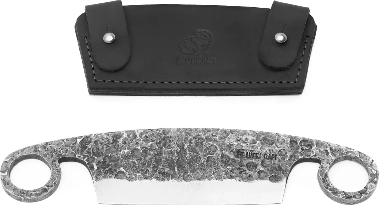 Beavercraft DK5S couteau à écorcer avec étui en cuir