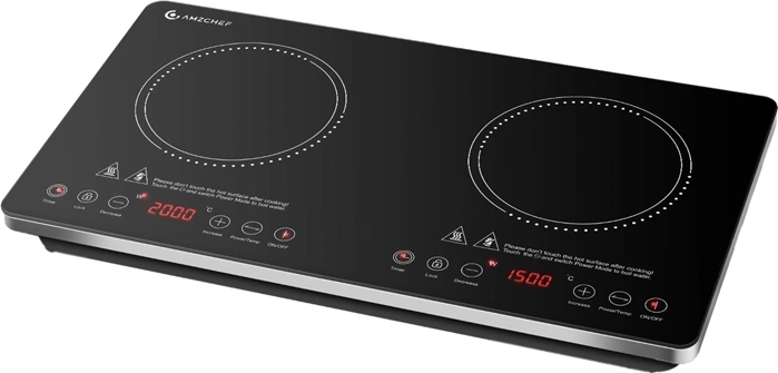 Plaque de cuisson à induction AMZCHEF à deux zones