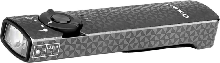 Olight Arkfeld Pinwheel Gunmetal Grey lampe de poche EDC avec laser vert