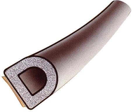 TRELLEBORG joint de fenêtre autocollant EPDM profil D 9×8 mm, marron, 100 m