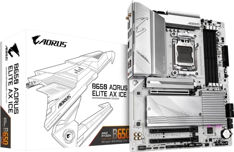 Carte mère Gigabyte B650 AORUS ELITE AX ICE (AM5, ATX)