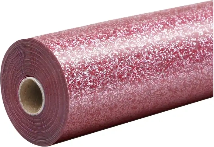 HTVRONT film thermotransférable pailleté 30,5 × 90 cm rose