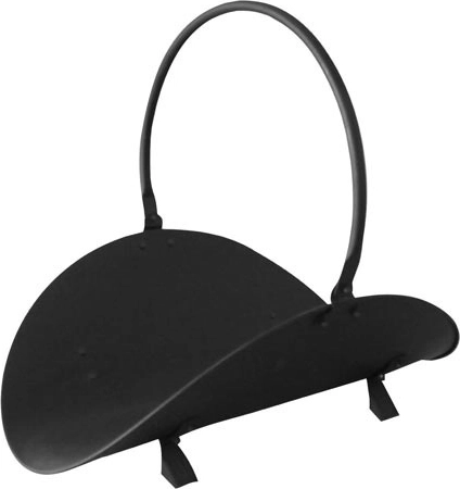 Support portable pour bois de cheminée, métal noir