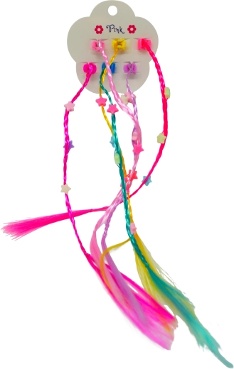 Barrettes colorées pour cheveux avec pendentif arc-en-ciel, lot de 6