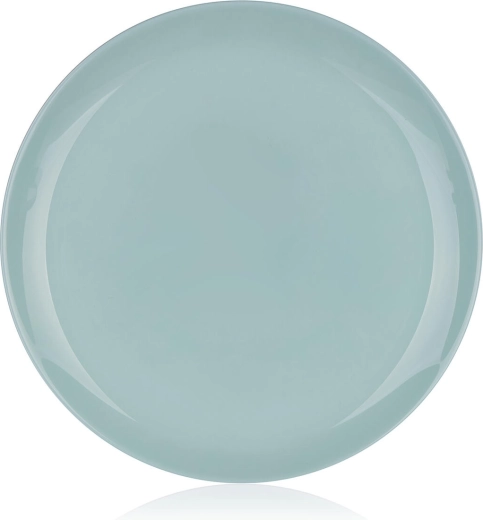 Assiette plate en verre DIWALI 25 cm turquoise