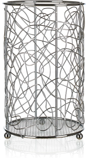 Porte-couverts VANITY, chrome, diamètre 11 cm, hauteur 18 cm