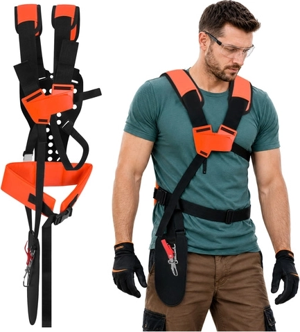 Bigstren sangles de portage (harnais) pour débroussailleuse thermique