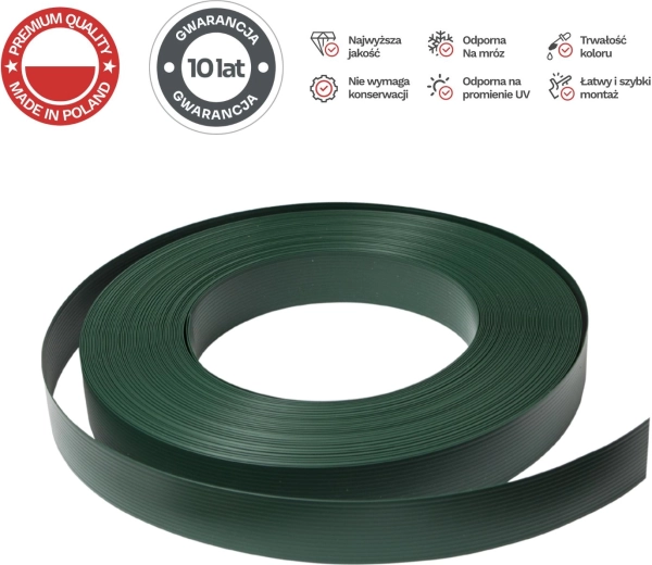 Bande de clôture en polypropylène 50 m, 4,75 cm, vert CLASSIC