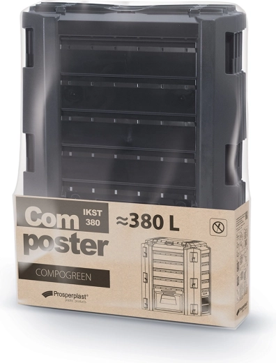 Composteur Prosperplast COMPOGREEN 380 l, noir