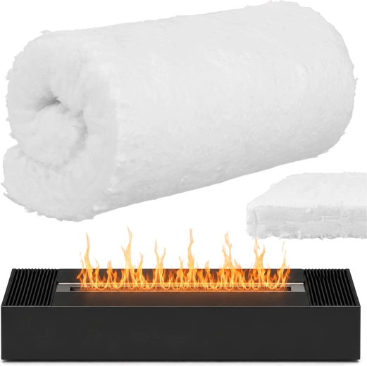 Tapis (insert) en céramique Kaminer pour cheminée au bioéthanol 20 × 30 × 3 cm - 1 pièce