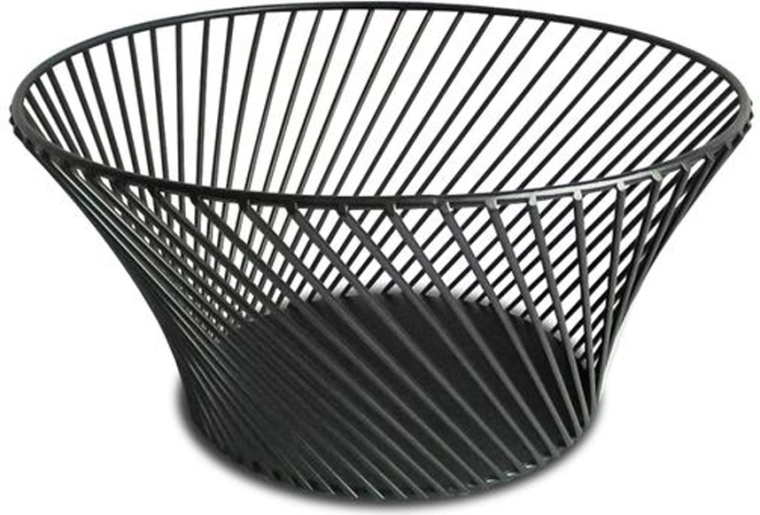Corbeille à fruits en fil métallique Kitchisimo noire 25,5 cm