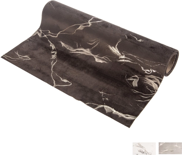 Chemin de table motif marbre mix 150 × 28 cm, polyester