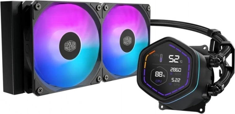Cooler Master MasterLiquid Core Nex Digital 240 ARGB refroidissement liquide CPU noir