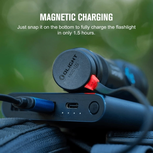 Lampe Olight Seeker 4 Mini NW avec lumière UV 365 nm, batterie 18350 rechargeable