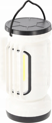 Lampe de camping LED rechargeable avec éclairage latéral et variateur continu