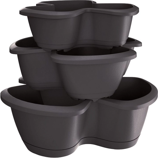 Jardinière à herbes Respana Trio anthracite 47 cm