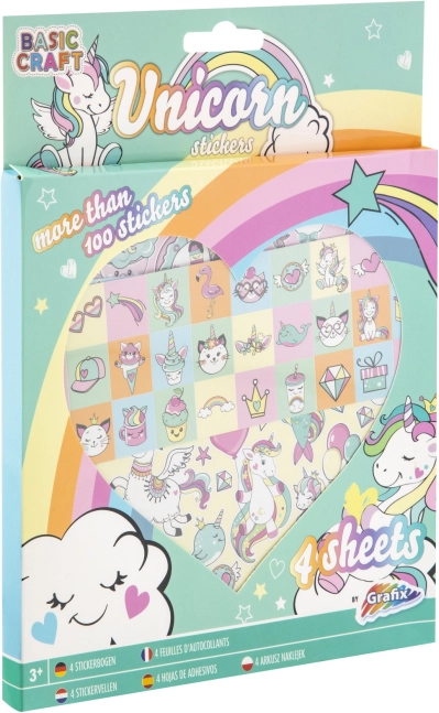 Autocollants Licorne 4 planches