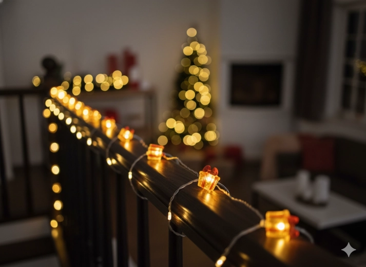 Guirlande LED lumineuse cadeaux 20 LED à piles