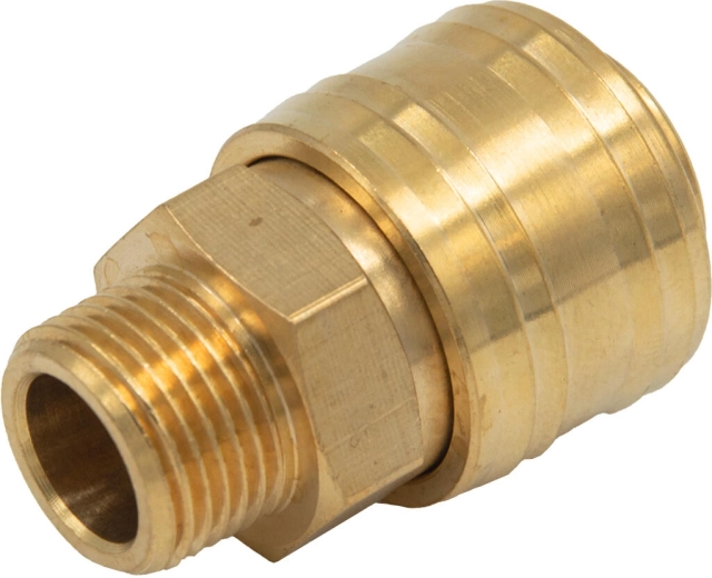 Raccord rapide avec filetage extérieur 3/8" en laiton