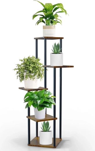 Support à fleurs – métallique à 5 niveaux - 1 pièce
