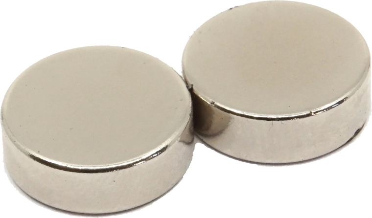 Cylindre en néodyme 15 × 5 mm (2 pcs)