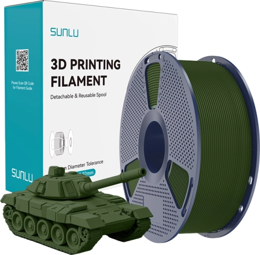 Sunlu PLA+ filament haute vitesse 1,75 mm – olive
