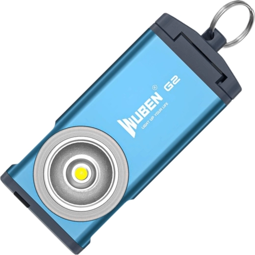 Mini lampe Wuben G2 Blue porte-clés 500 lm bleue